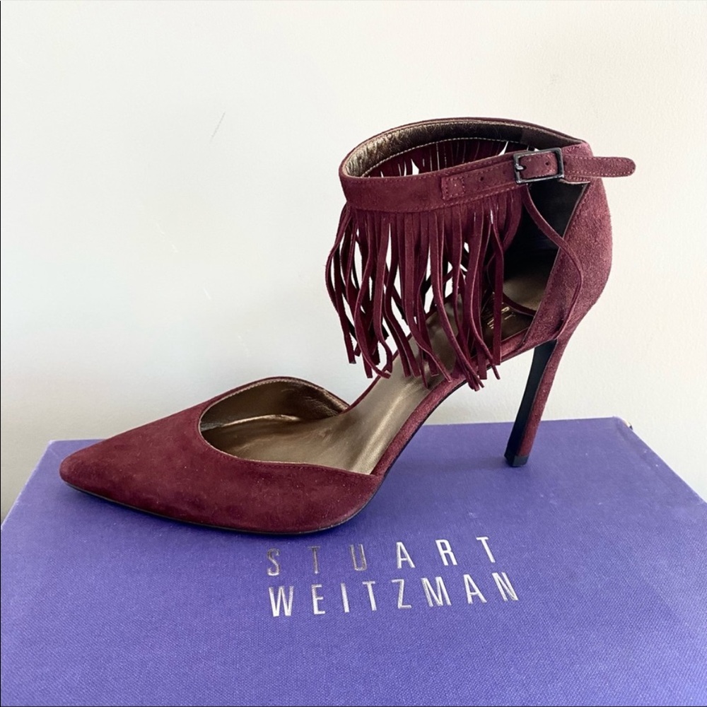 Brand New STUART WEITZMAN FRINGELICA HIGH HEEL PUMP